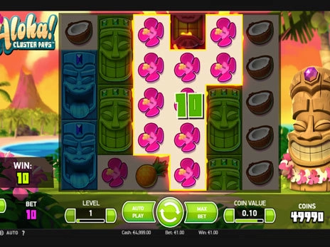 casino screen of symbols
