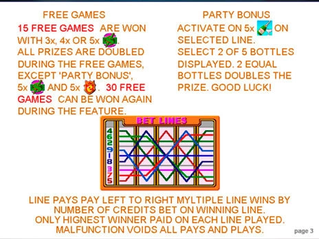casino screen of symbols