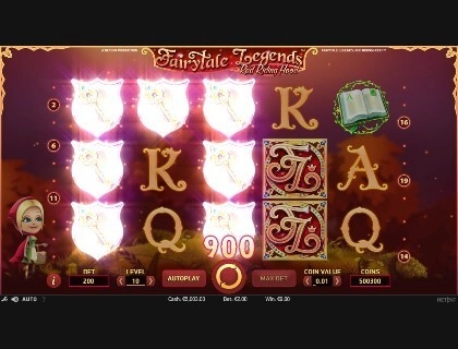 casino screen of symbols