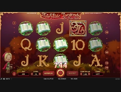 casino screen of symbols
