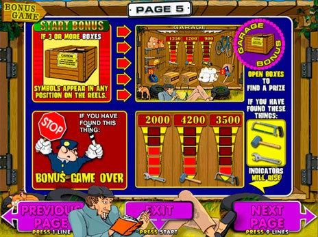 casino screen of symbols