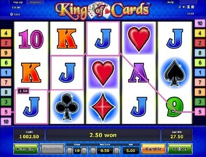 casino screen of symbols