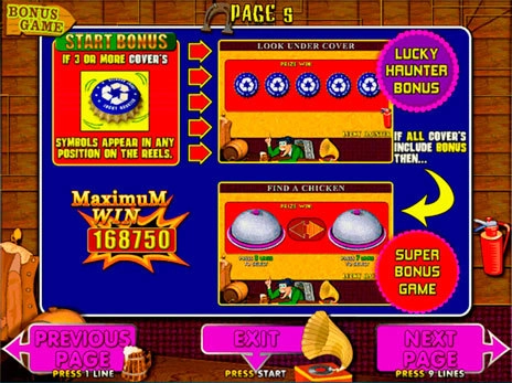 casino screen of symbols