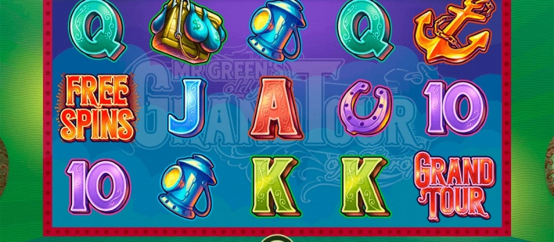 casino screen of symbols