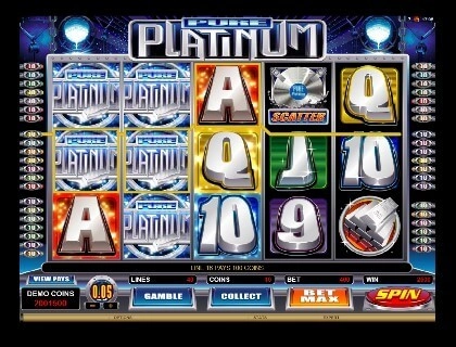 casino screen of symbols