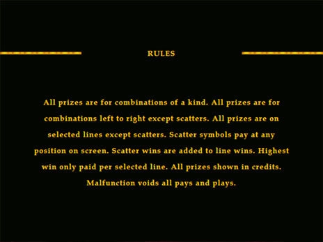 casino screen of symbols