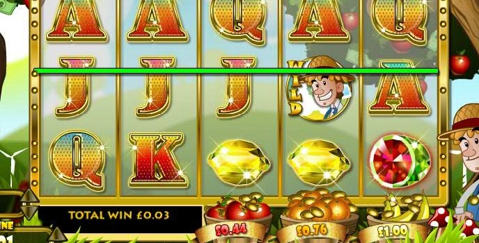 casino screen of symbols