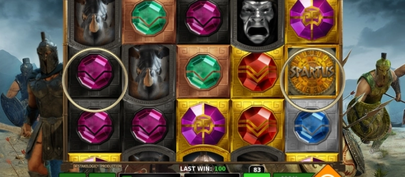 casino screen of symbols