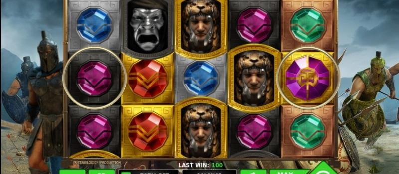 casino screen of symbols