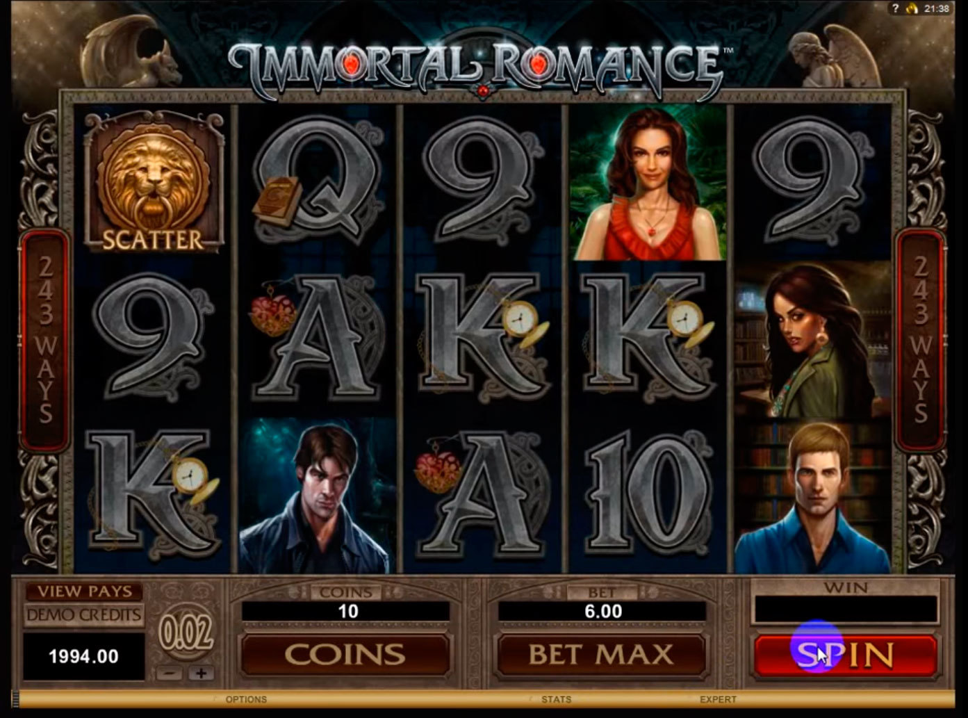 Игровой автомат Immortal Romance