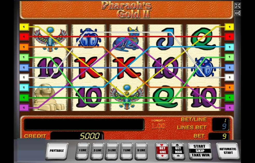 Игровой автомат Pharaohs Gold 2